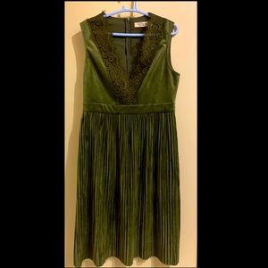 Corduroy velvet dress